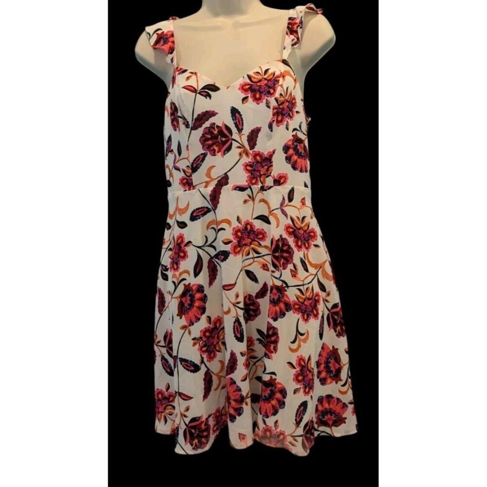 EXPRESS Dress‎ Women Size 6 Floral Multicolor Lined Spring Summer Y2K
